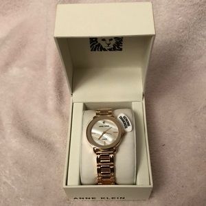 Anne Klein rose gold diamond lady’s watch